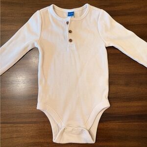 Waffle Long Sleeve Onesie